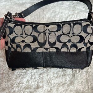 COACH small handbag, classic Coach material